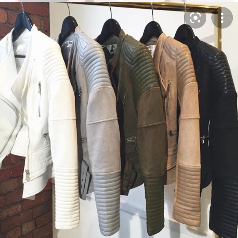 Ivory & Chain Bessy Biker jacket